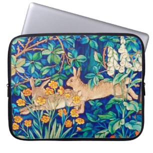 Housse Pour Ordinateur Portable William Morris "Two Hares" Lapins sauvages Imprime