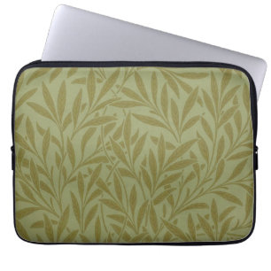 Housse Pour Ordinateur Portable William Morris Willow Antique Green Leaf Vine Art