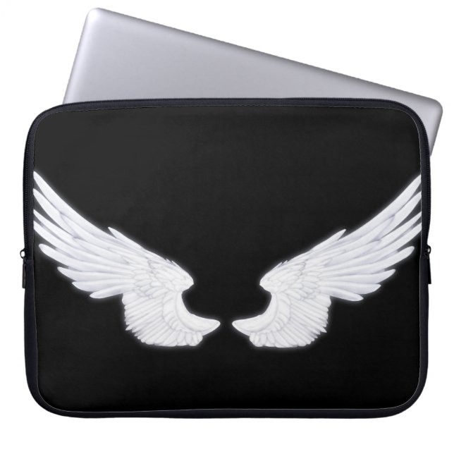 Housse Pour Ordinateur Portable Wings de Falln White Angel (Devant)