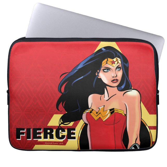 Housse Pour Ordinateur Portable Wonder Woman with Sword - Fierce (Devant)