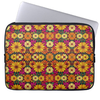 Housse Pour Ordinateur Portable Wow ! Motif floral coloré et lumineux.