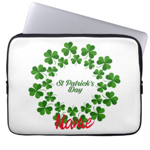 Housse Pour Ordinateur Portable Wreath de la Saint Patrick Thunder_Cove