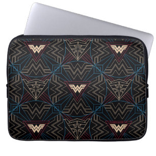 Housse Pour Ordinateur Portable WW84   Wonder Woman Circular Motif géométrique