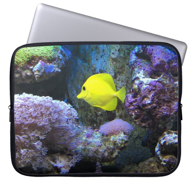 Housse Pour Ordinateur Portable Yellow Angelfish (Devant)