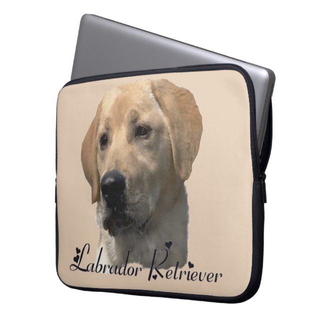 Housse Pour Ordinateur Portable Yellow Labrador Retriever (devant gauche)