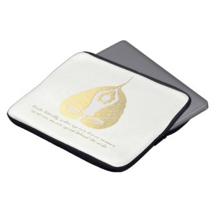 Housse Pour Ordinateur Portable Yoga Instructeur Studio Méditation Pose Bodhi Leaf