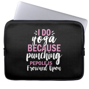 Housse Pour Ordinateur Portable Yoga Lover Je fais du yoga