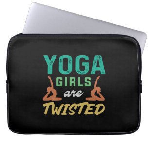 Housse Pour Ordinateur Portable Yoga Lover Yoga Girls Are Twisted
