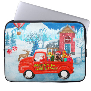 Housse Pour Ordinateur Portable Yorkshire Terrier Chien Livraison de Noël Camion