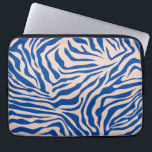 Housse Pour Ordinateur Portable Zebra Print Blue Zebra Stripes Animal Print<br><div class="desc">Zebra Print – blue and beige Zebra stripes - wild animal print.</div>