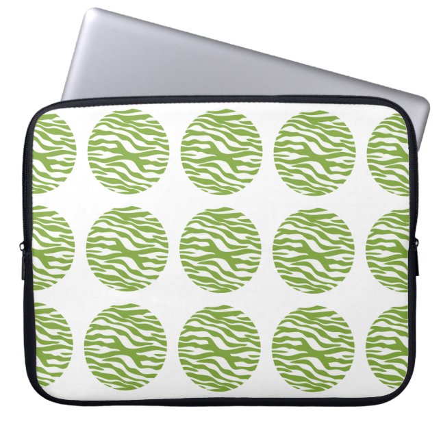 Housse Pour Ordinateur Portable Zebra Print Pois Electronique Sleeve (Devant)