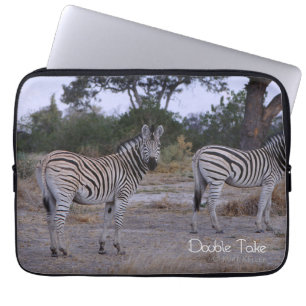 Housse Pour Ordinateur Portable Zebra Twins Double Take Photo