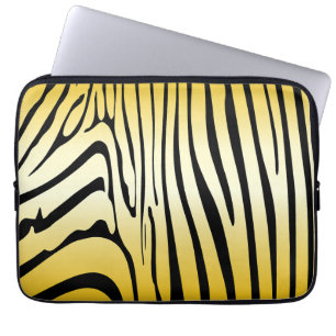 Housse Pour Ordinateur Portable Zesty Zebra Yellow