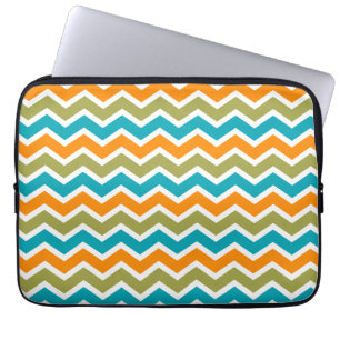 Housse Pour Ordinateur Portable Zigzag, une tribu dynamique de Peacock
