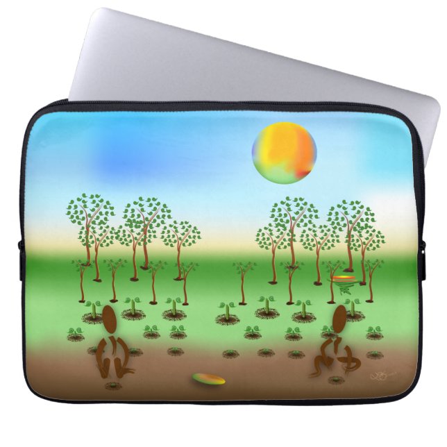 Housse Pour Ordinateur Portable Zinglees ~ Arbres (Devant)