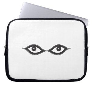 Housse Pour Ordinateur Portable Zipper eyes
