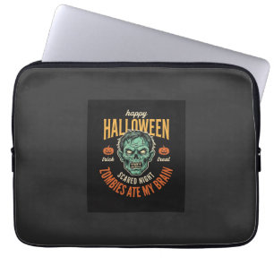 Housse Pour Ordinateur Portable Zombies d'Halloween Ont Mangé Mon Cerveau