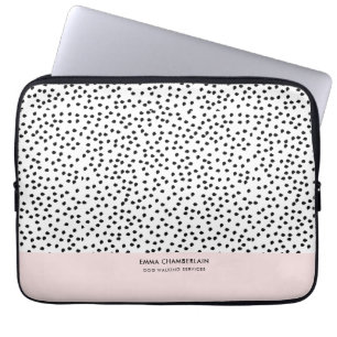 Housse Pour Ordinateur Portable Zones Dalmatiennes minimalistes Simple Moderne Cut