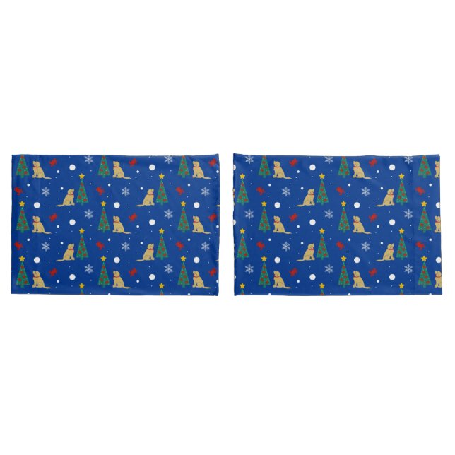 Housses de coussin de chien de Noël sur la côte (Dos-Set)