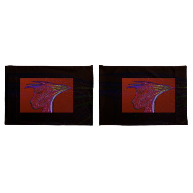 Housses de coussin de personnage alien de fantasy  (Dos-Set)