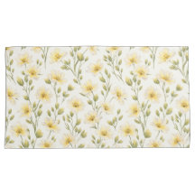 Housses de Coussin Fleur Sauvage – Roi (Lot de 2)