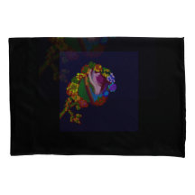 Housses de coussin florales aux couleurs de l'arc-