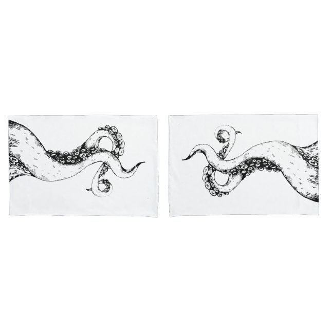 Housses de coussin standard tentacules de pieuvre (devant-Set)