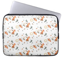 Housses pour ordinateur portable à motif floral de