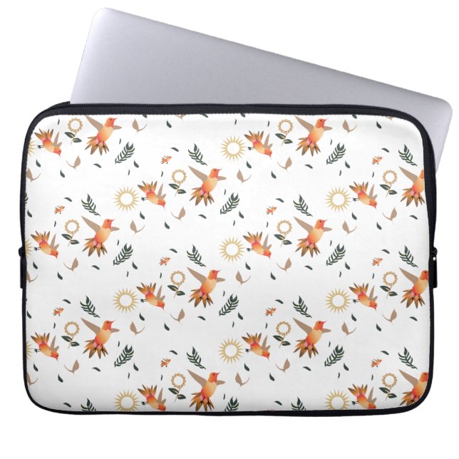Housses pour ordinateur portable à motif floral de (Devant)