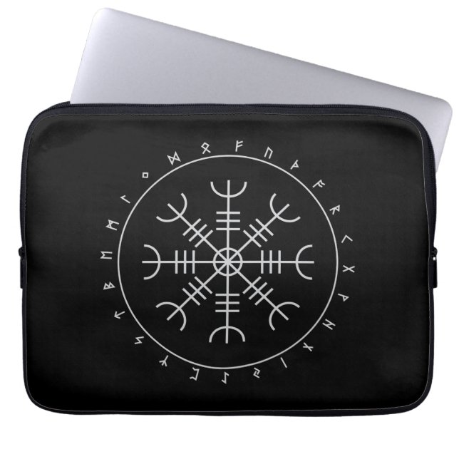 Housses pour ordinateur portable Aegishjalmr Runes (Devant)