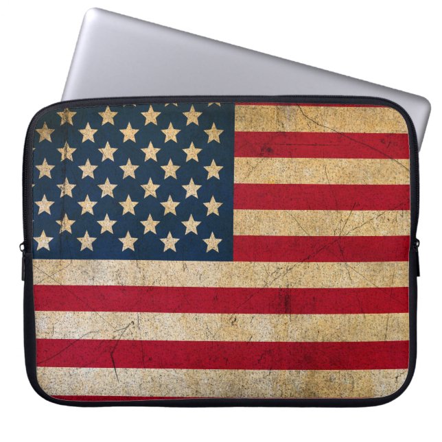 Housses pour ordinateur portable avec drapeau amér (Devant)