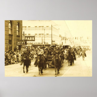 HOUSTON LIVESTOCK SHOW RODEO PARADE POSTER IMPRIME