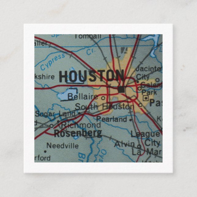 houston Nous avons déplacé une nouvelle carte d'ad (Devant)