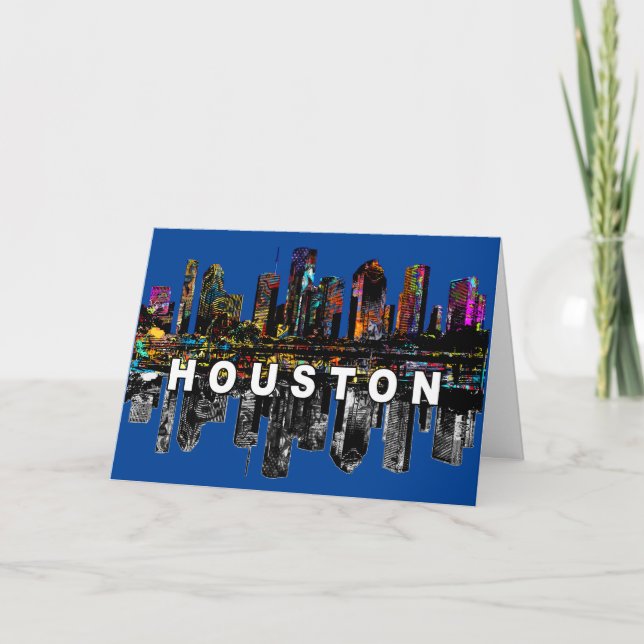 Houston, Texas en carte graffiti (Devant)
