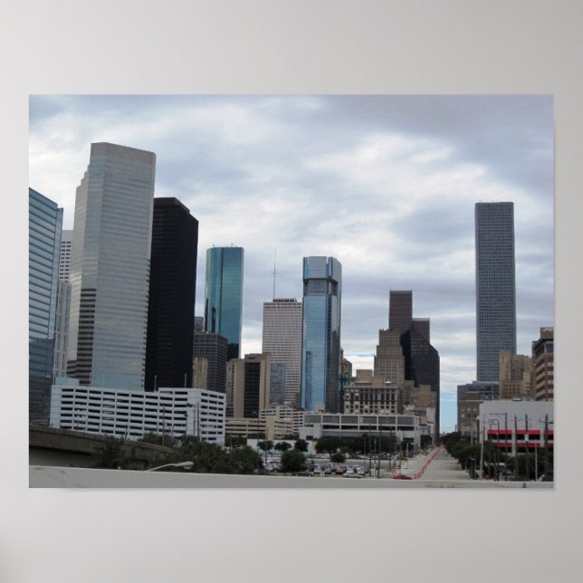 Houston, Texas Skyline - Poster (Devant)