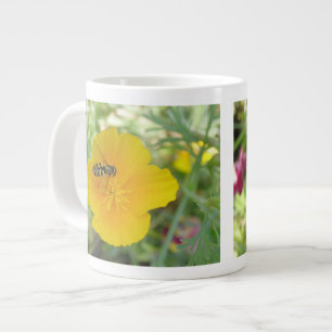 Hoverfly et California Poppy Mug