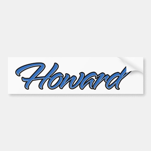 Howard Name blue Aufkleber Sticker Autoaufkleber (Devant)