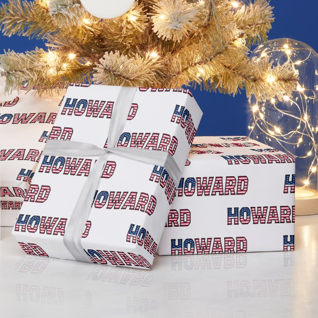Howard prénom nom USA US papier cadeau papier (Vacances)