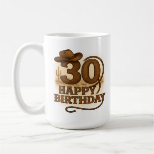 Howdy, 30 ans : Mug d'anniversaire occidental