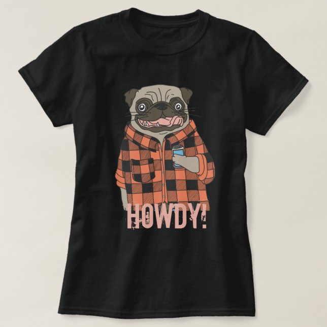Howdy Carlin T-Shirt (Design devant)