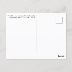 HOWDY ! Carte postale au-dessus de la Floride