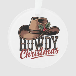 Howdy Christmas Cowboy Hat – Western Holiday Decor