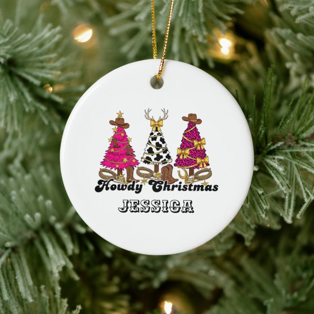 Howdy Christmas Ornement - Custom Western Keepsaké (Arbre)