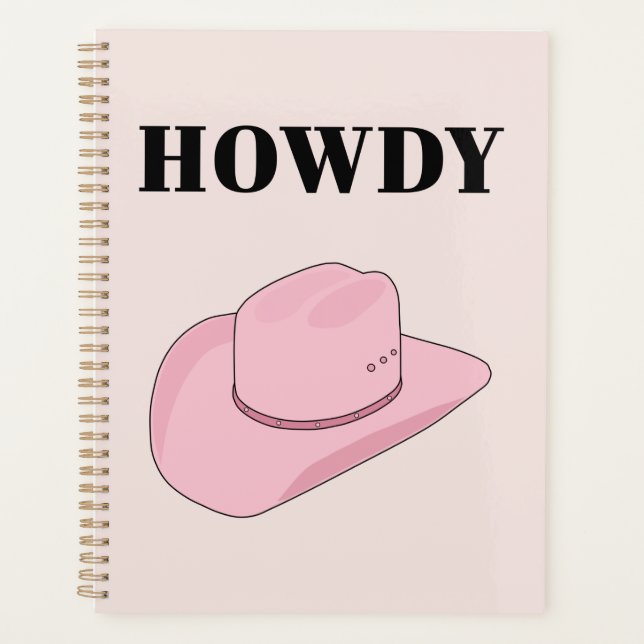 Howdy Pink Cowboy Casquette (Devant)