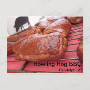 Howg Barbecue Le poulet est une carte postale savo