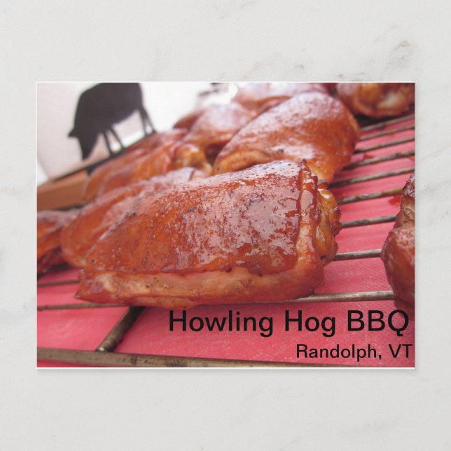 Howg Barbecue Le poulet est une carte postale savo (Devant)