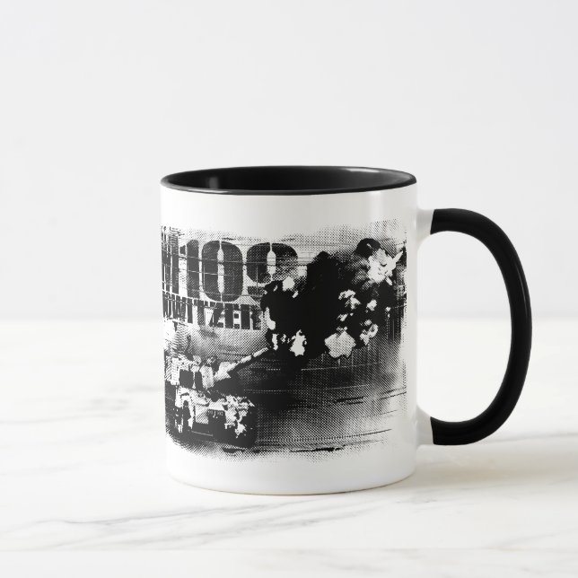 Howitzer M109 11 oz Ringer Mug (Droite)