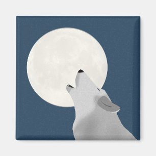 Howl At Moon Carré Magnet