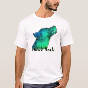 Howl Yeah ! T-Shirt Silhouette de Loup de la Galax
