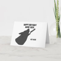 Howling Visage carte d'anniversaire ajouter le nom